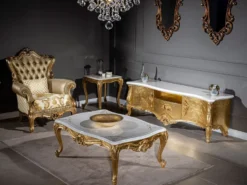 Casa Padrino Luxus Barock TV Schrank Weiß / Gold 176 x 48 x H. 61 cm - Prunkvoller Fernsehschrank mit 2 Türen und Schublade - Barock Wohnzimmer Möbel