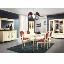 Casa Padrino Luxus Barock Vitrine Creme / Gold 166,1 x H. 206,6 cm - Barock Möbel