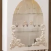 Casa Padrino Luxus Barock Vitrine Weiß / Gold 116 x 46 x H. 170 cm - Beleuchteter Massivholz Vitrinenschrank mit 2 Glastüren - Edle Barock Möbel
