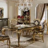 Casa Padrino Luxus Barock Vitrine Schwarz / Gold - Prunkvoller Massivholz Vitrinenschrank mit 2 Glastüren und 3 Glasregalen - Barock Möbel - Edel & Prunkvoll