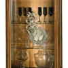 Casa Padrino Luxus Barock Vitrine mit 2 Glastüren Braun / Silber H. 201 cm - Barock Möbel - Made in Italy
