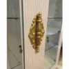 Casa Padrino Luxus Barock Vitrine Weiß / Gold 125 x 49 x H. 169 cm - Ausstellungsstück