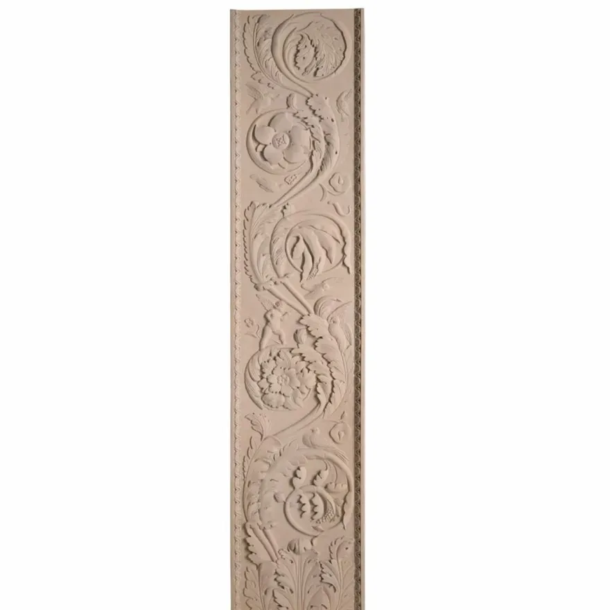 Casa Padrino Luxus Barock Wandrelief Sandfarben 179 cm - Barock Wanddeko