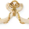 Casa Padrino Luxus Barock Wandornament Cremeweiß / Mehrfarbig / Gold - Prunkvolles Massivholz Wanddeko Ornament im Barockstil - Barock Wanddeko - Barock Möbel - Luxus Qualität - Made in Italy