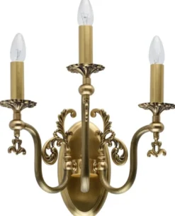 Casa Padrino Luxus Barock Wandleuchte Antik Bronzefarben 39 x 39 x H. 24 cm - Elegante Wohnzimmer Wandlampe im Barockstil - Barock Leuchten
