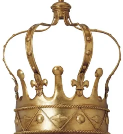 Casa Padrino Luxus Barock Wandleuchte Krone Antik Gold 40 x 20 x H. 45 cm - Handgefertigte Metall Wandlampe - Barock Wandleuchten