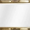 Casa Padrino Luxus Barock Wandspiegel Gold 92 x 5,5 x H. 72 cm - Rechteckiger Massivholz Spiegel im Barockstil - Luxus Qualität - Made in Italy