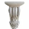 Casa Padrino Luxus Barock Wandkonsole Antik Weiß H. 50 cm - Made in Italy