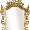 Casa Padrino Luxus Barock Wandspiegel Gold 82 x 6 x H. 128 cm - Prunkvoller Spiegel im Barockstil - Barock Möbel