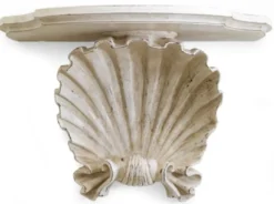 Casa Padrino Luxus Barock Wandkonsole Antik Cremeweiß - Prunkvolle Massivholz Wanddeko Konsole im Barockstil - Barock Wanddeko - Barock Möbel - Luxus Qualität - Made in Italy