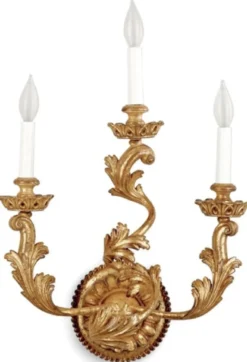 Casa Padrino Luxus Barock Wandleuchte Antik Gold 47 x 22 x H. 56 cm - Prunkvolle Wandlampe im Barockstil - Barock Leuchten - Luxus Qualität - Made in Italy