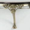 Casa Padrino Luxus Barock Wandkonsole Schwarz / Rot / Gold / Bronze 62 x 25 x H. 38 cm - Wanddeko Konsole im Barockstil - Barock Möbel - Luxus Qualität