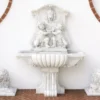Casa Padrino Luxus Barock Wandbrunnen Weiß 119 x H. 158 cm - Made in Italy