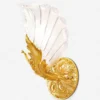 Casa Padrino Luxus Barock Wandleuchte Gold / Weiß 29 cm - Made in Italy