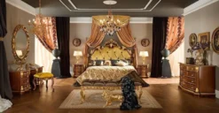 Casa Padrino Luxus Barock Wandspiegel Gold - Runder Barockstil Spiegel - Italienischer Barock Schlafzimmer Spiegel - Luxus Qualität - Made in Italy