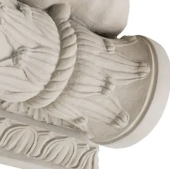 Casa Padrino Luxus Barock Wandkonsole Sandfarben 51 x 36 x H. 84 cm - Prunkvolle Wanddeko Konsole im Barockstil - Barock Wanddeko - Barock Möbel