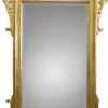 Casa Padrino Luxus Barock Wandspiegel in Gold - Prunkvoller Wandspiegel aus Massivholz, 110 x H. 210 cm