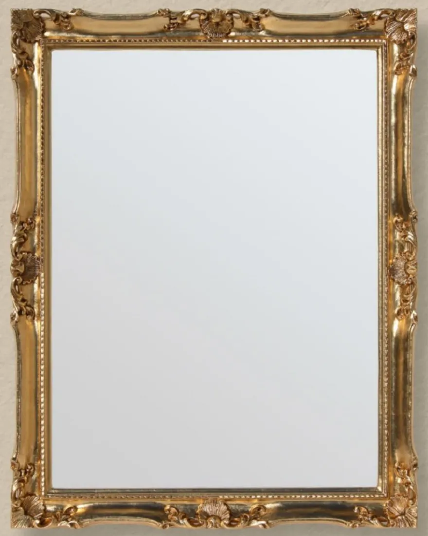 Casa Padrino Luxus Barock Wandspiegel Gold - Prunkvoller Spiegel im Barockstil - Barock Garderoben Spiegel - Luxus Qualität - Made in Italy