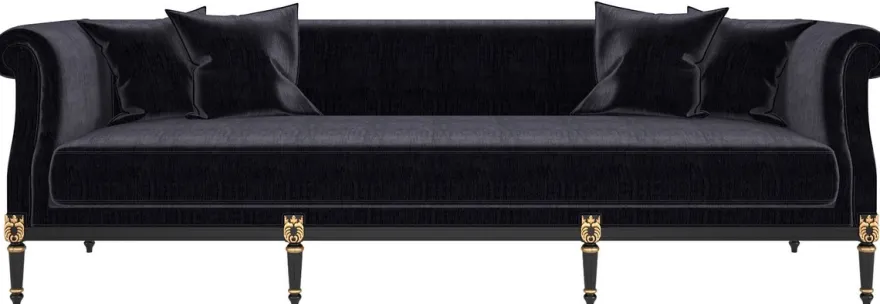 Casa Padrino Luxus Barock Wohnzimmer Set Gold / Schwarz / Antik Gold - 2 Sofas & 2 Sessel & 1 Couchtisch & 2 Beistelltische - Wohnzimmermöbel im Barockstil - Edle Barock Möbel