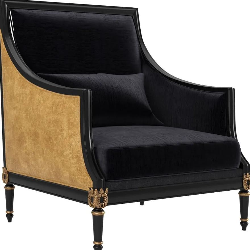 Casa Padrino Luxus Barock Wohnzimmer Set Gold / Schwarz / Antik Gold - 2 Sofas & 2 Sessel & 1 Couchtisch & 2 Beistelltische - Wohnzimmermöbel im Barockstil - Edle Barock Möbel