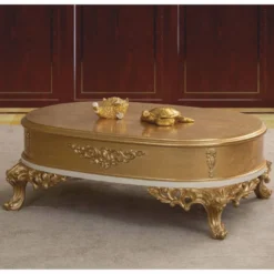 Casa Padrino Luxus Barock Wohnzimmer Set Blau / Weiß / Gold - Barock Möbel