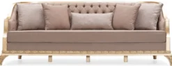 Casa Padrino Luxus Barock Wohnzimmer Sofa Braun / Gold - Handgefertigtes Barockstil Sofa mit dekorativen Kissen - Luxus Wohnzimmer Möbel im Barockstil - Barock Möbel