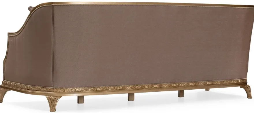 Casa Padrino Luxus Barock Wohnzimmer Sofa Braun / Gold - Handgefertigtes Barockstil Sofa mit dekorativen Kissen - Luxus Wohnzimmer Möbel im Barockstil - Barock Möbel