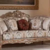Casa Padrino Luxus Barock Wohnzimmer Set Grau / Kupfer / Silber - 2 Barock Sofas & 2 Barock Sessel & 1 Barock Couchtisch - Luxus Wohnzimmer Möbel im Barockstil - Barock Möbel - Barock Einrichtung