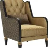 Casa Padrino Luxus Barock Wohnzimmer Set Gold / Schwarz - 2 Sofas & 2 Sessel & 1 Couchtisch & 2 Beistelltische - Wohnzimmermöbel im Barockstil - Edle Barock Möbel