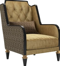 Casa Padrino Luxus Barock Wohnzimmer Set Gold / Schwarz - 2 Sofas & 2 Sessel & 1 Couchtisch & 2 Beistelltische - Wohnzimmermöbel im Barockstil - Edle Barock Möbel