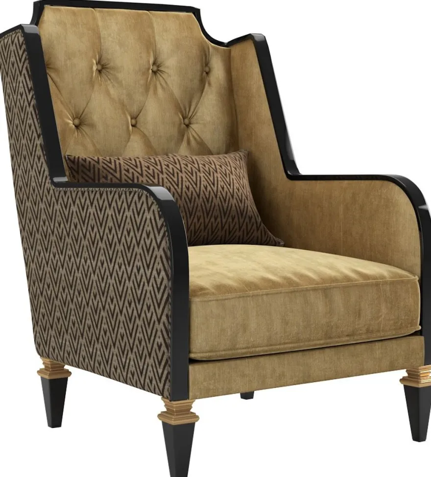 Casa Padrino Luxus Barock Wohnzimmer Set Gold / Schwarz - 2 Sofas & 2 Sessel & 1 Couchtisch & 2 Beistelltische - Wohnzimmermöbel im Barockstil - Edle Barock Möbel