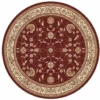 Casa Padrino Luxus Barock Wohnzimmer Teppich Bordeauxrot / Creme / Braun - Verschiedene Größen
