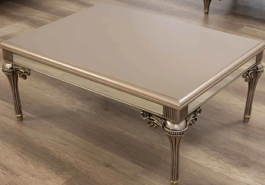 Casa Padrino Luxus Barock Wohnzimmer Set - 2 Sofas & 2 Sessel & 1 Couchtisch - Handgefertigte Wohnzimmer & Hotel Möbel im Barockstil - Edel & Prunkvoll