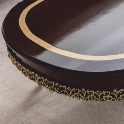 Casa Padrino Luxus Barock Wohnzimmer Set Naturfarben / Dunkelbraun / Gold - Barock Möbel