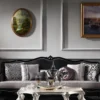 Casa Padrino Luxus Barock Wohnzimmer Sofa Silber / Schwarz 260 x 90 x H. 95 cm - Edel & Prunkvoll