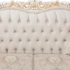 Casa Padrino Luxus Barock Wohnzimmer Set Hellrosa / Weiß / Gold - 2 Sofas & 2 Sessel & 1 Beistelltisch - Wohnzimmer Möbel im Barockstil - Edel & Prunkvoll