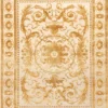 Casa Padrino Luxus Barock Wohnzimmer Teppich Creme / Gold - Verschiedene Größen