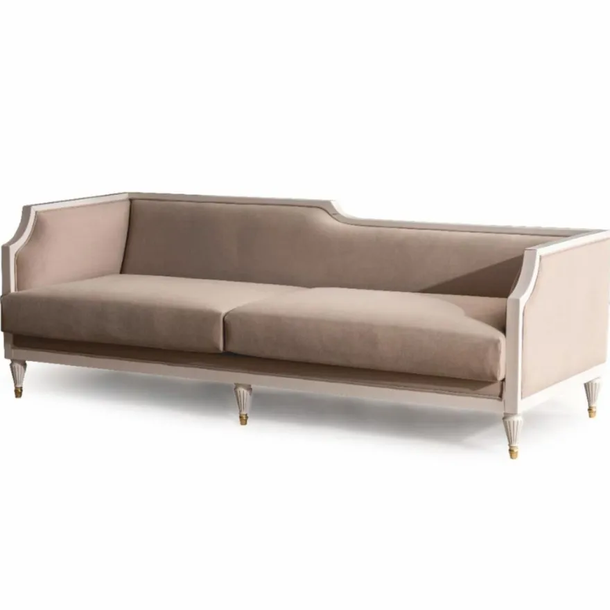Casa Padrino Luxus Barock Wohnzimmer Set Braun / Creme / Gold - Barock Möbel