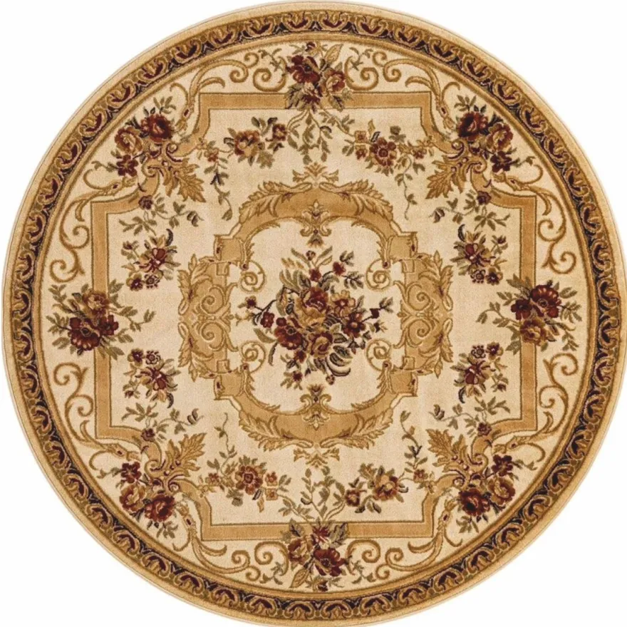 Casa Padrino Luxus Barock Wohnzimmer Teppich Creme / Beige - Verschiedene Größen