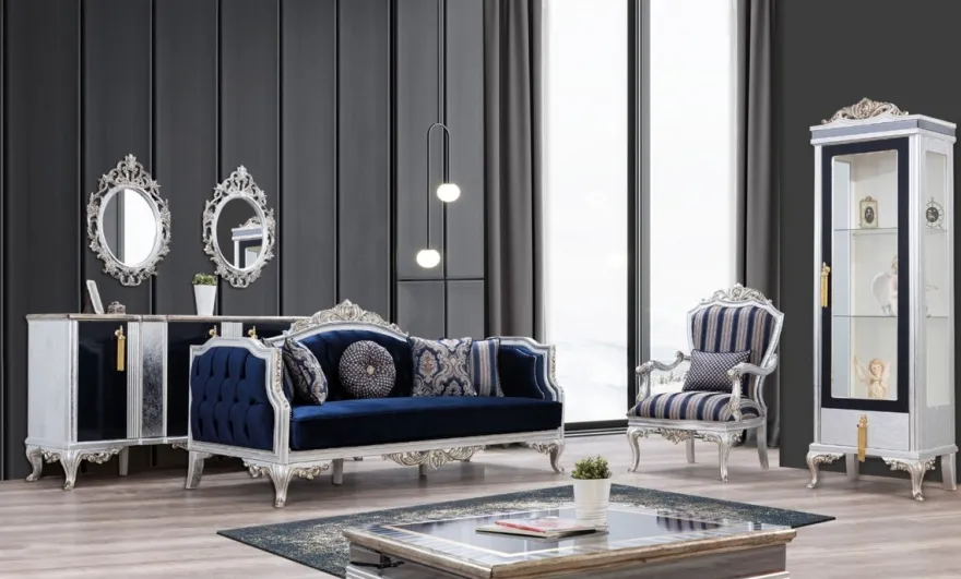 Casa Padrino Luxus Barock Wohnzimmertisch Schwarz / Silber / Gold 102 x 102 x H. 41 cm - Edler Massivholz Couchtisch im Barockstil - Barock Wohnzimmer Möbel