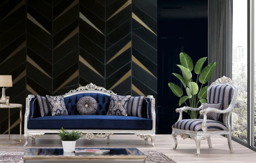 Casa Padrino Luxus Barock Wohnzimmertisch Schwarz / Silber / Gold 102 x 102 x H. 41 cm - Edler Massivholz Couchtisch im Barockstil - Barock Wohnzimmer Möbel