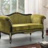 Casa Padrino Luxus Barock Wohnzimmer Sofa Grün / Schwarz / Gold 165 x 82 x H. 96 cm - Edle Barockstil Wohnzimmer Möbel