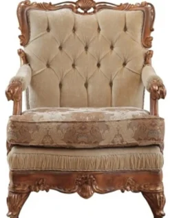Casa Padrino Luxus Barock Wohnzimmer Set Beige / Braun - 2 Sofas & 2 Sessel & 1 Couchtisch - Handgefertigte Wohnzimmer Möbel im Barockstil - Edel & Prunkvoll