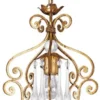 Casa Padrino Luxus Barock Wohnzimmer Hängeleuchte Antik Gold Ø 30 x H. 43 cm - Handgefertigte Metall Laterne - Luxus Qualität - Made in Italy - Edel & Prunkvoll