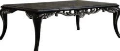 Casa Padrino Luxus Barock Wohnzimmer Set Silber / Schwarz - 2 Sofas & 2 Sessel & 1 Couchtisch - Handgefertigte Barock Wohnzimmer Möbel - Edel & Prunkvoll