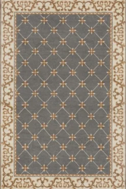 Casa Padrino Luxus Barock Wohnzimmer Teppich Grau / Creme / Braun - Verschiedene Größen