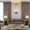 Casa Padrino Luxus Barock Wohnzimmer Set Braun / Weiß / Schwarz / Gold - 2 Sofas & 2 Sessel & 1 Couchtisch - Wohnzimmer Möbel im Barockstil - Edel & Prunkvoll