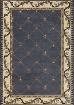 Casa Padrino Luxus Barock Wohnzimmer Teppich Blau - Verschiedene Größen