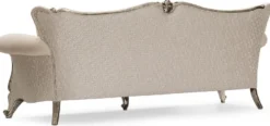 Casa Padrino Luxus Barock Wohnzimmer Set Creme / Silber / Antik Silber - 2 Sofas & 2 Sessel & 1 Couchtisch & 2 Beistelltische - Handgefertigte Wohnzimmer Möbel im Barockstil - Edel & Prunkvoll