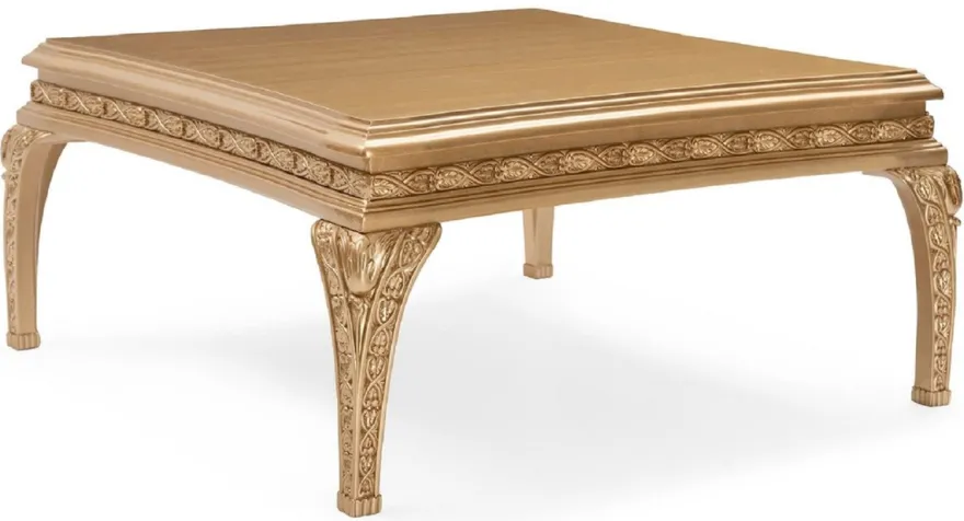 Casa Padrino Luxus Barock Wohnzimmer Set Braun / Gold - 2 Sofas & 2 Sessel & 1 Couchtisch & 2 Beistelltische - Handgefertigte Luxus Wohnzimmer Möbel im Barockstil - Edel & Prunkvoll